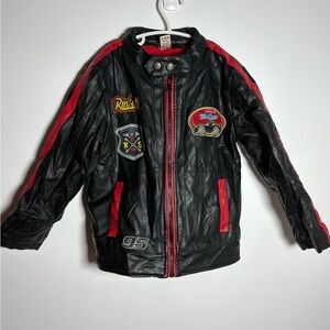 Disney Black and Red Puffer Jacket